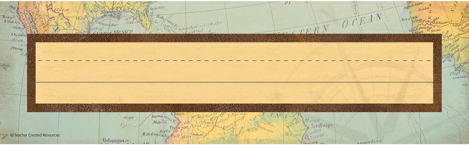 Teacher Created Resources Travel the Map Flat Name Plates (TCR8571)