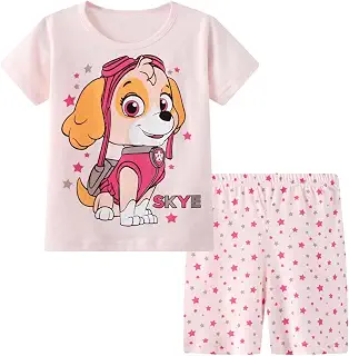[Paw Patrol] 半袖パジャマ 男の子 女の子 パウパトロールパジャマ キッズパジャマ 子ども服 夏服 人気 綿素材 寝間着 通学 幼稚園