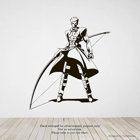 Amazon Com Manga Anime Wall Decals Anime Archer Stickers Decorative Design Ideas For Your Home Or Office Walls Removable Vinyl Murals Ec 1075 Tools Home Improvement