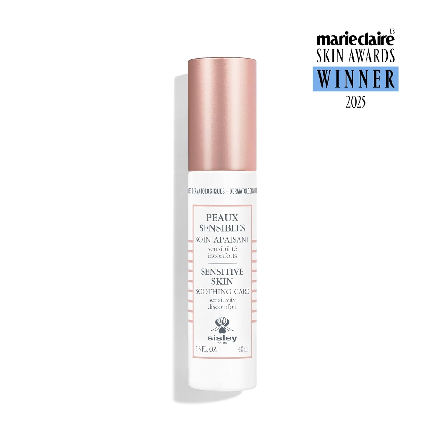 Sisley Paris Sensitive Skin Soothing Care - 40 mL - Face Moisturizer - Soothes, Nourishes & Reduces Appearance of Redness for Soft, Hydrated Skin