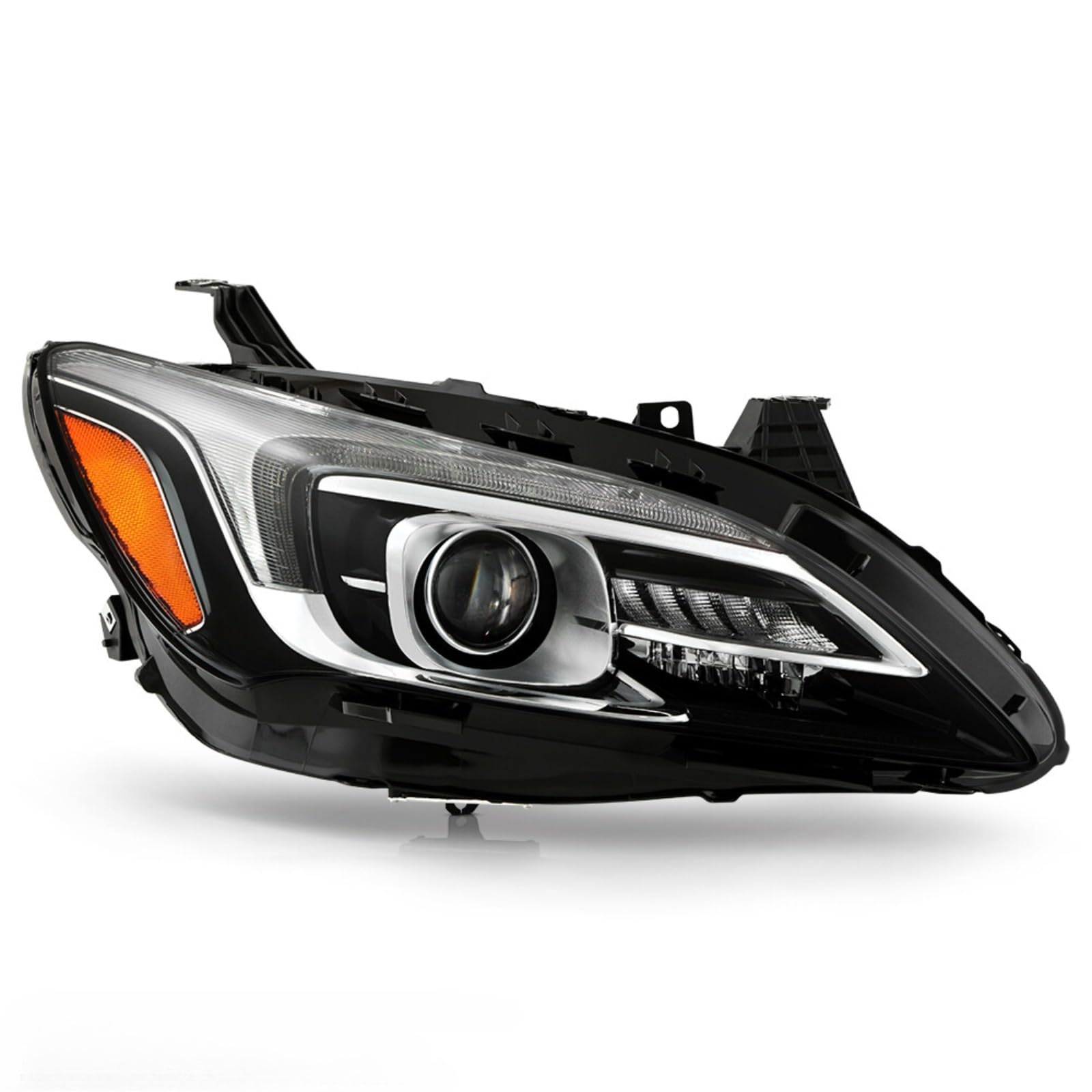 Right HID w/AFS Headlights Fits 2017-2019 Buick LaCrosse w/Ballast+Bulbs | for 17-19 LaCrosse Premium Preferred Essence Passenger Side Chrome Factory HID/Xenon Headlamps Replace 26221316 GM2503460