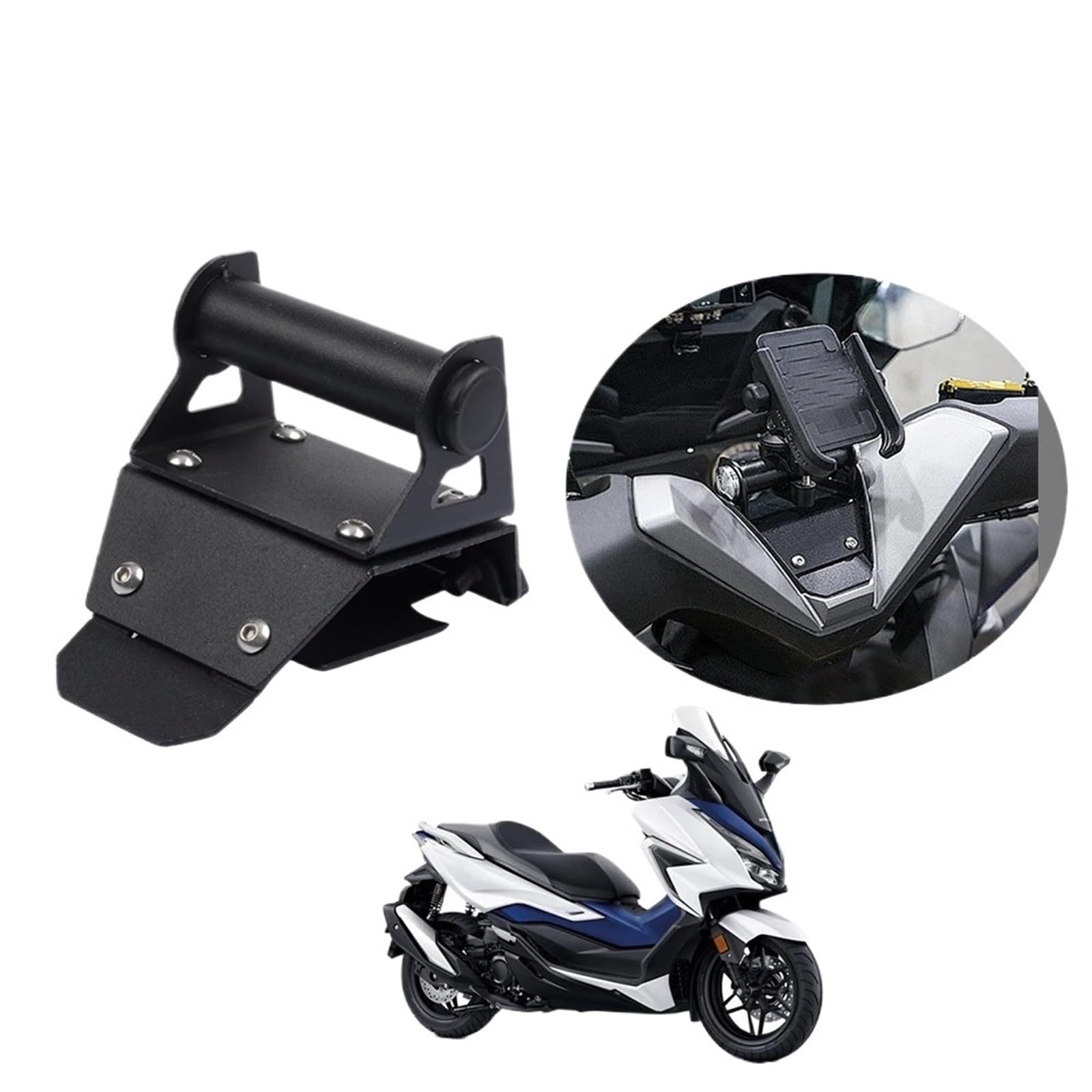 Parabrisas GPS Soporte Soporte para Teléfono Y Placa De Navegación GPS para Accesorios De Motocicleta para Forza350 para NSS350 2024 Moto Soporte Manillar