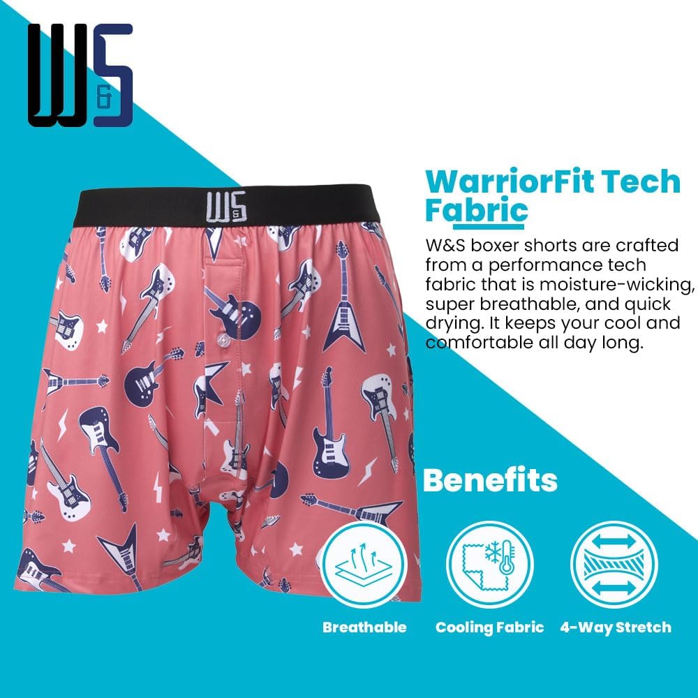 Warriors & Scholars | Mens boxer Shorts | Boxer shorts for men pack of 6 | Printed Mens underwear | Men boxer short underwear - Image 2