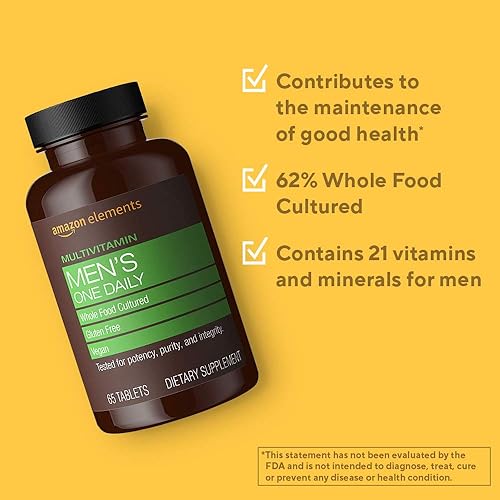 Miniatura 8 de Multivitamina diaria para hombres de más de 40 años de Tienda Elements con un 67 de su composición procedente de alimentos integrales vegana 65