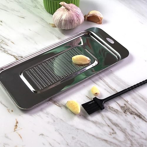 Miniatura 4 de Rallador de jengibre de acero inoxidable, rallador de queso Zester de limón, molinillo de nuez moscada, Wasabi y ajo, herramientas de molienda para