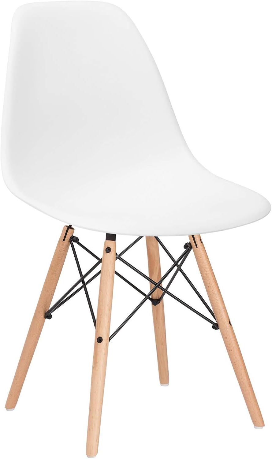 Edgemod Vortex Side Chair, White, Set of 4