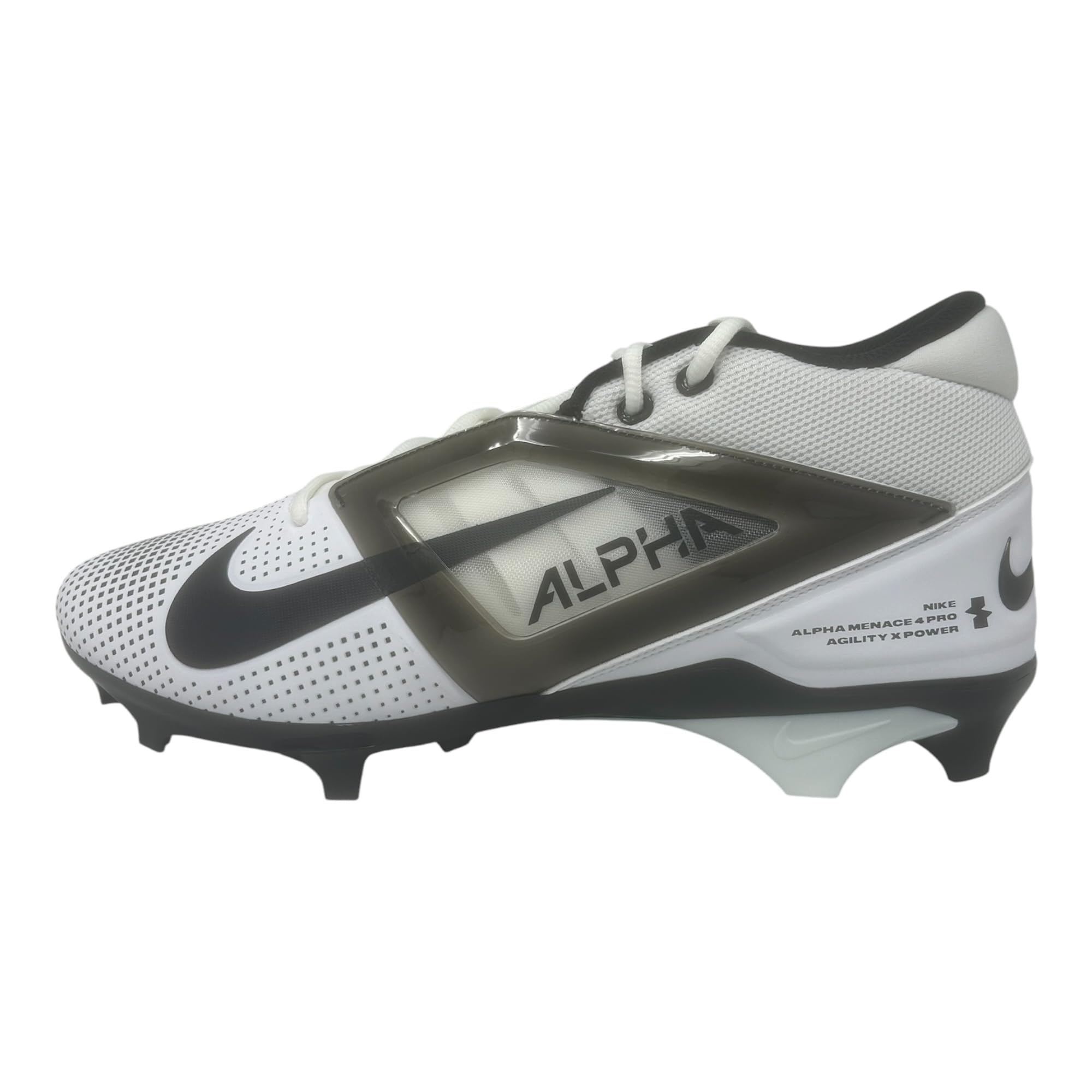 Nike Alpha Menace 4 Elite Football Cleats (FD7036-600, University Red/Team Red/Black/White)