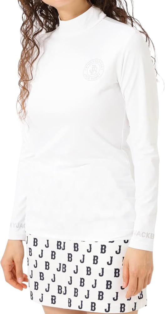 Amazon | [ジャックバニー] レディース 長袖 モックネックシャツ