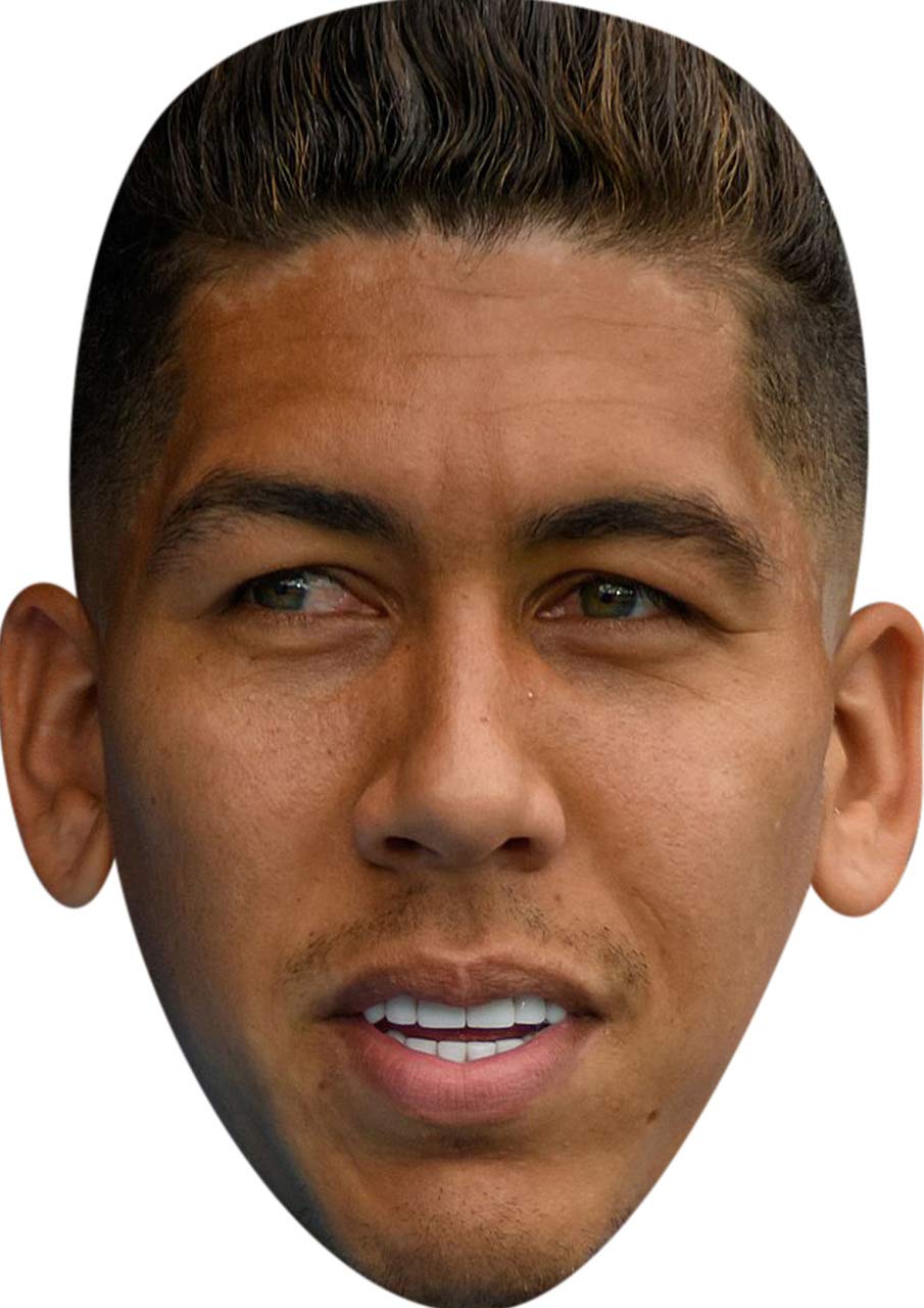 FoxyPrinting Roberto Firmino Football Sensation Celebrity Cardboard Party Face Mask Fancy Dress