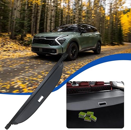 Miniatura 6 de Cubierta de carga para kia sportage 2025 2024 2023, cubierta retráctil para maletero trasero, protección de seguridad, compatible con accesorios Kia
