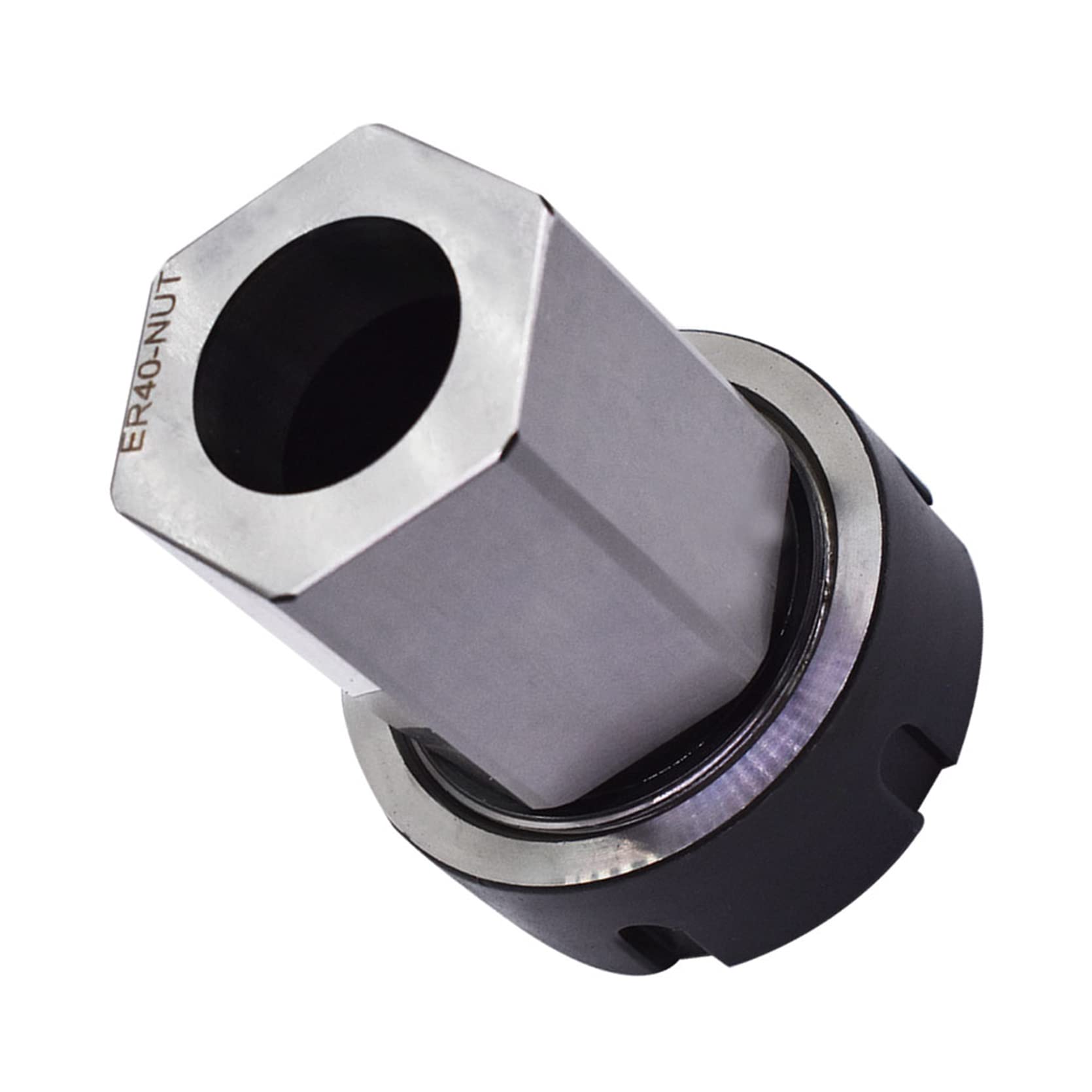 ER-40 Sechskant-Spannzangenblock-Halter Werkzeughalter für CNC-Drehmaschine Graviermaschine (ER-40 Hex)