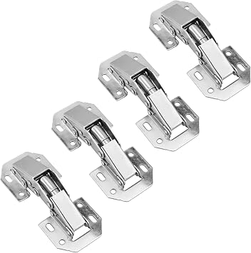Hettich Screw-On Hinge with Spring 90 Degree Hinge without Pot Hole for Corner Stop and Inner Stop Door Hinges Kitchen Cabinet Wardrobe Cabinet Door Furniture 4 Pieces 4 Pieces