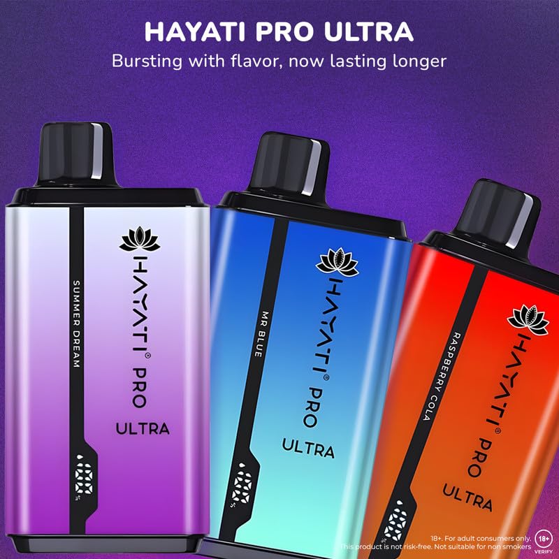 Hayati Pro Ultra 15000 Puffs Nicotine Free Disposable Vape E