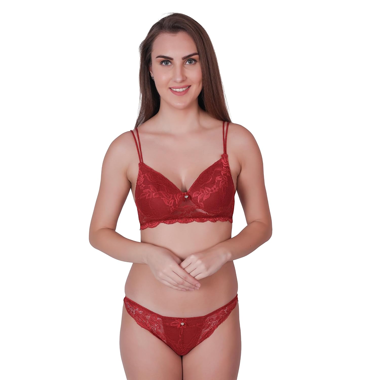 PRONEST Designer Women’s Bra Panty Set Lace Push Up Non-Wired Solid Lingerie Set Bikini Set for Women Lingerie Set for Women & Girls PRONEST Designer Women’s Bra Panty Set Lace Push Up Non-Wired Solid Lingerie Set Bikini Set for Women Lingerie Set for Women & Girls