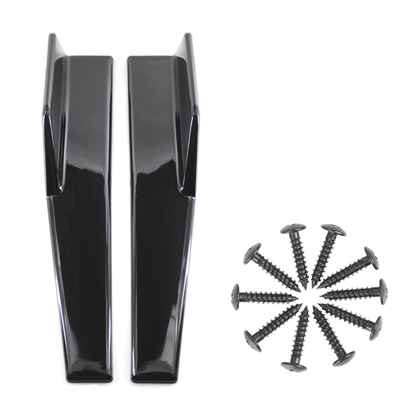 Minigonne Laterali Auto Minigonne Laterali Universali Nere Da 450 Mm. Estensioni Della Linea Inferiore Del Lato Esterno. Labbro Divisore Paraurti Posteriore Lip
