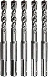 Kit 5 Broca Videa 6mm X 110mm Encaixe Sds Plus Para Concreto