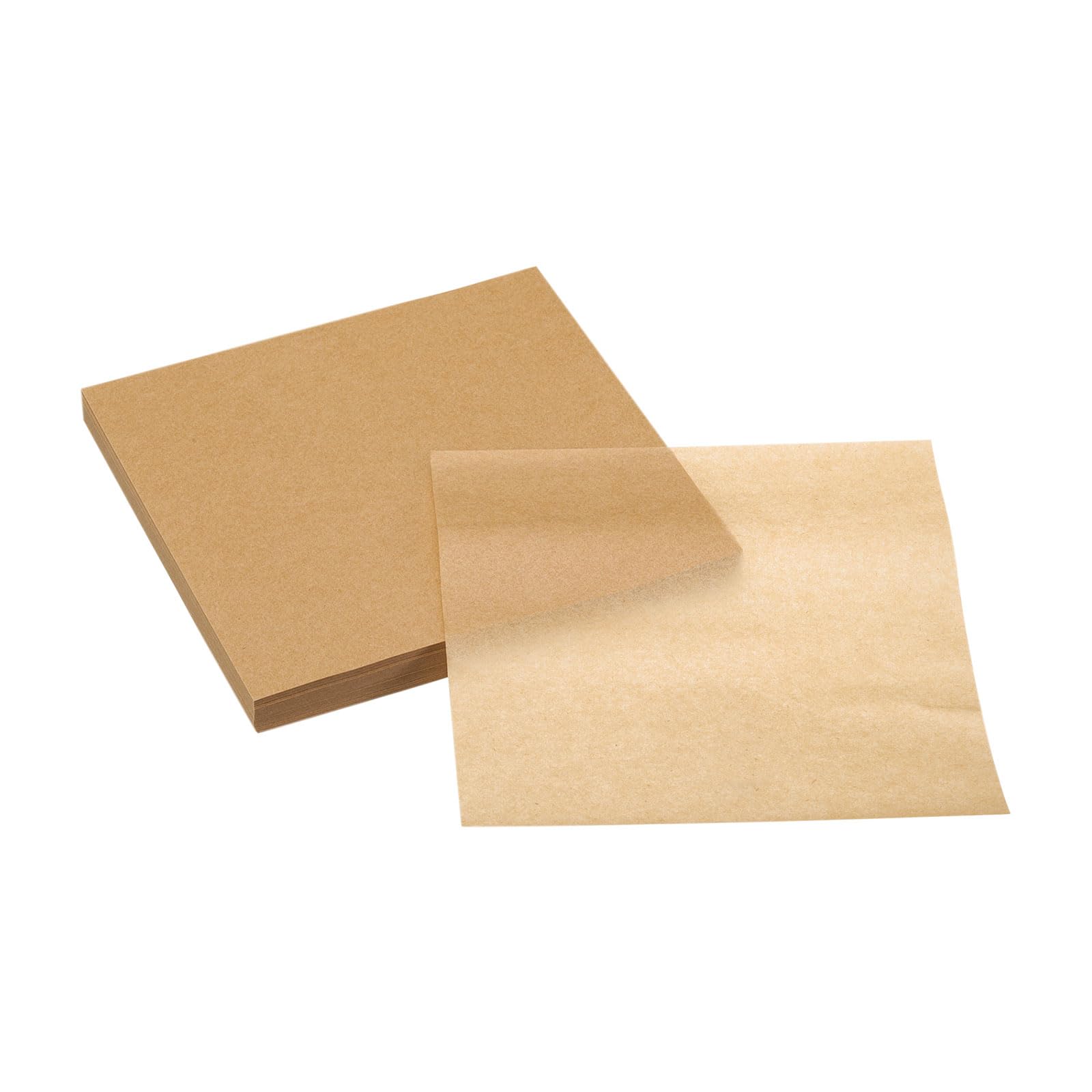 uxcell 200Pcs Air Fryer Parchment Paper, 5 Inch Square Air Fryer Liner, Non-Stick Steamer Liners for Oven Microwave