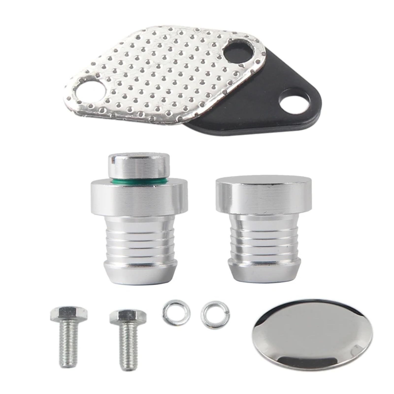 Sifusm Silver Egr Valve Recirculation Valves For Bmw M47n2 M57n2 E46 E90 E60 E61 E83 Valve Cooler Repair Replace Kit(Silver)