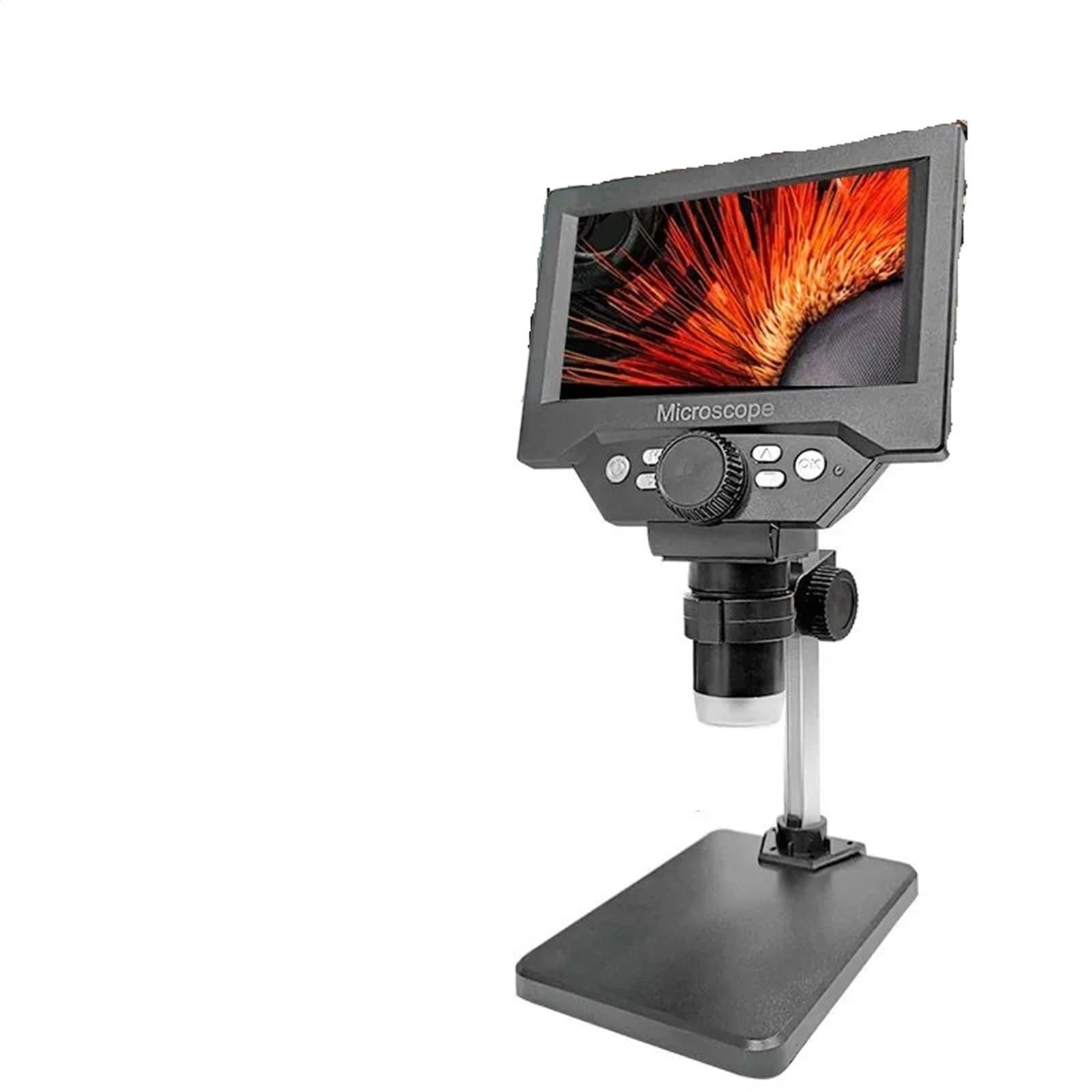 Digitales Mikroskop. 5,5" LCD Digitalmikroskop 1000X 1080P Mit Ständer Tragbar