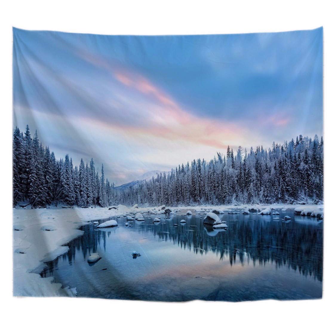 Wandteppich „Vintage Blumen“ – 229x153 Cm, Aus Polyester, Vielseitig Als Decke, Vorhang Oder Wanddekoration Nutzbar