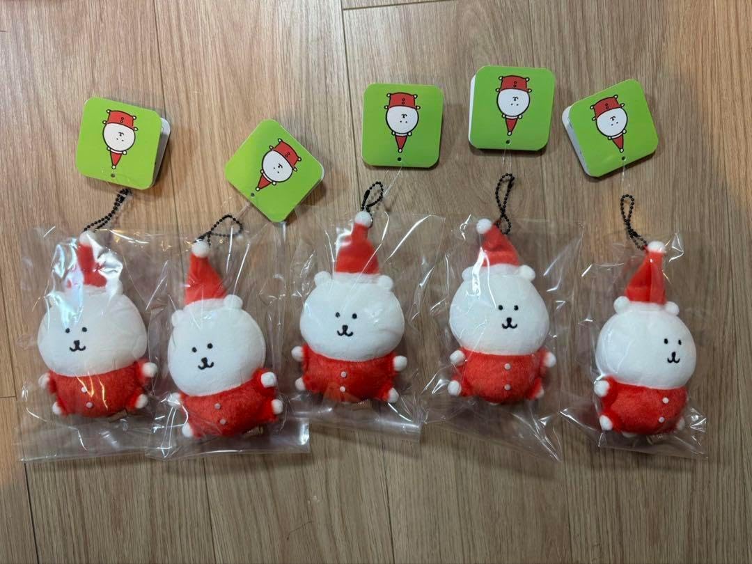 ナガノキャラクターズ サンタなナガノくま ミニマスコット 5個セット