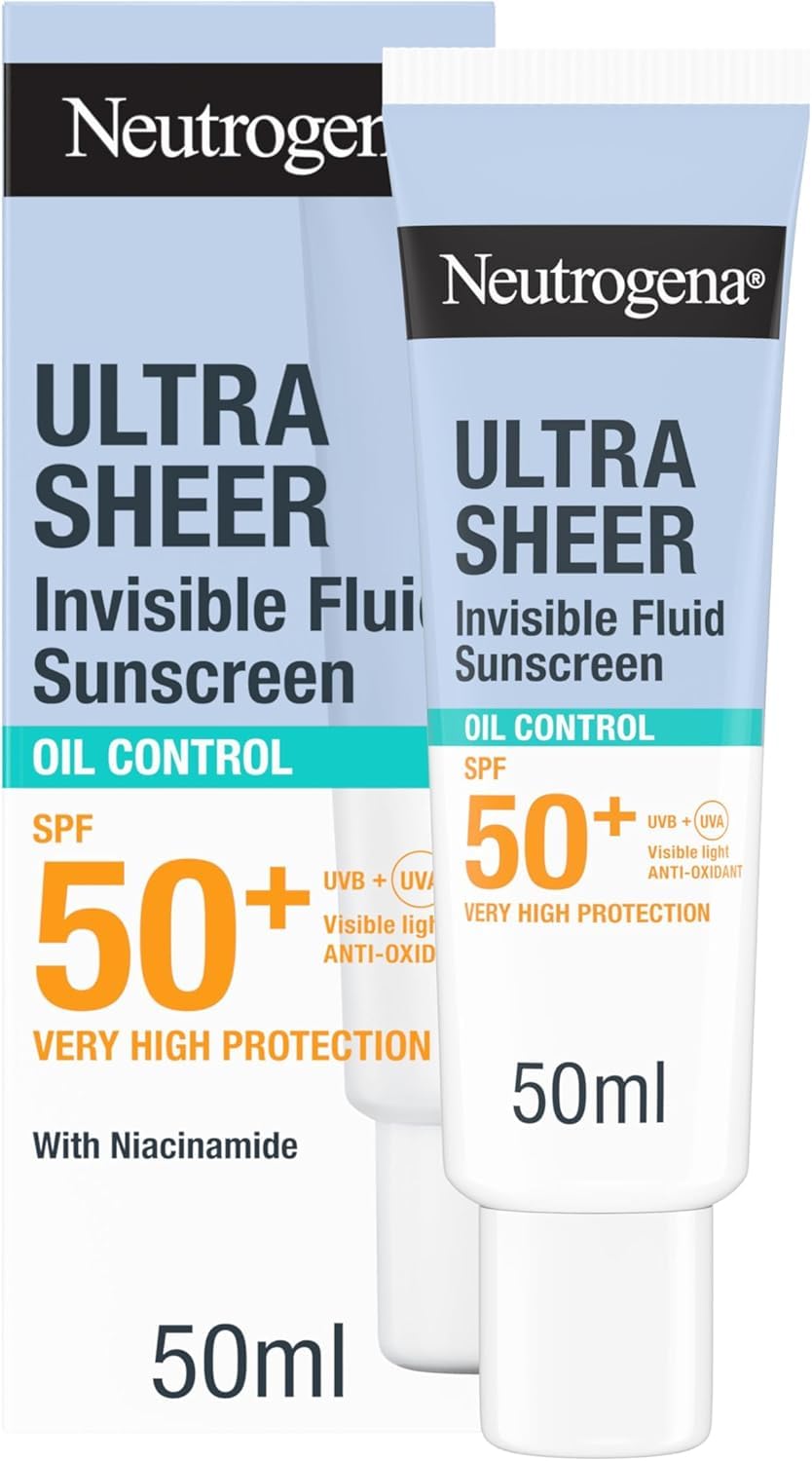 Neutrogena Ultra Sheer Invisible Fluid Sunscreen Oil Control SPF50+