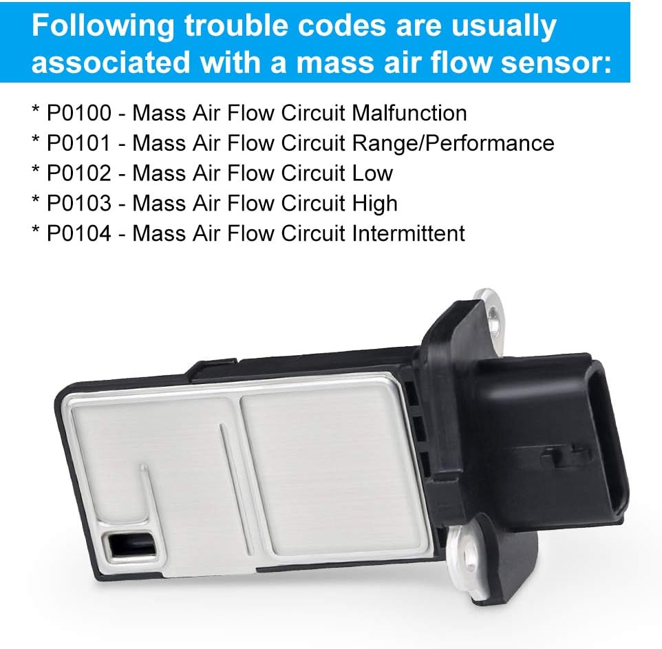 JDMON Compatible with Mass Air Flow Sensor Meter MAF Nissan Infiniti Altima Frontie G37 G35, Xterra 05-15/ Sentra 07-13 3.7L 2009-2015 Rogue 2.5L 2008-2015 Replaces 22680-7S000