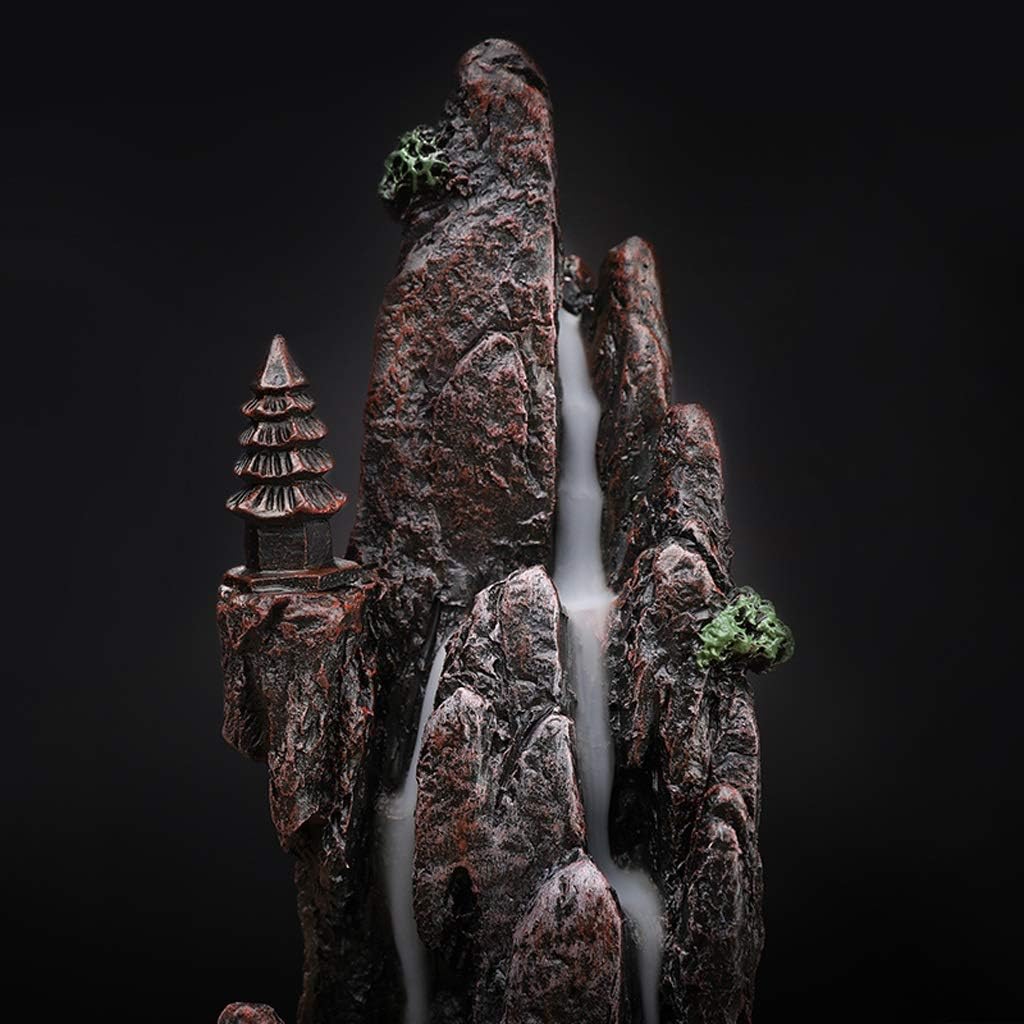 Incense Burner Waterfall Backflow Incense Burner Home Viewing Tower Incense Back Incense Indoor Sandalwood Agarwood Incense Burner Incense Holder