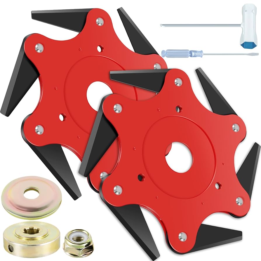 可変角度60度 チップソー付き Amazon.co.jp: 草刈り機 替え刃 草刈機 替刃 6葉 360°草刈