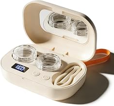 Rechargeable Ultrasonic Contact Lens Cleaner, 2026 New Contact Lens Cleaner Machine, Portable Lens Cleaning Machine, with Two Cleaning Modes Fits Hard, Soft, Multicolor Contact Lens (1pcs)