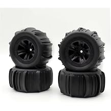 RC Tyre Set For SCY 16101 16102 16103 Pro For MJX For Hyper Go 14210 16210 1/14 1/16 RC Monster Truck Upgrade 4PCS 85mm 12mm Hex Rubber Tires Wheels4 paddle tire