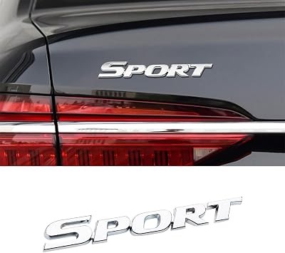 1 Pc Car 3D Sport Sticker Suitable for Mercedes Benz CLK 2003-2009, Auto Badge Stickers,for Trunk Side Fender Rear Tailgate,Weatherproof Rustproof,Silver