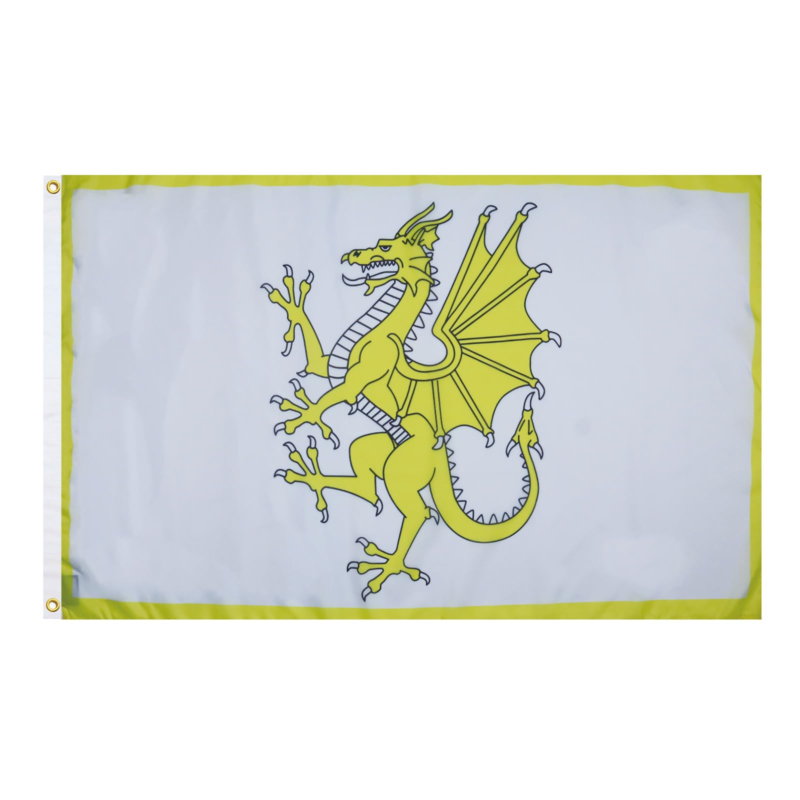 AZ FLAG - Golden Dragon Of Wales Flag - 2x3 Ft - 100D Polyester Welsh Banner with Two Metal Grommets - Fade Resistant - Vivid Colors - 2' x 3' Feet - 90x60 Cm