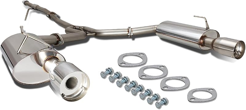 DNA MOTORING CBE-NM04V6-D Cat Back Exhaust System [Compatible with 04-08 Nissan Maxima]