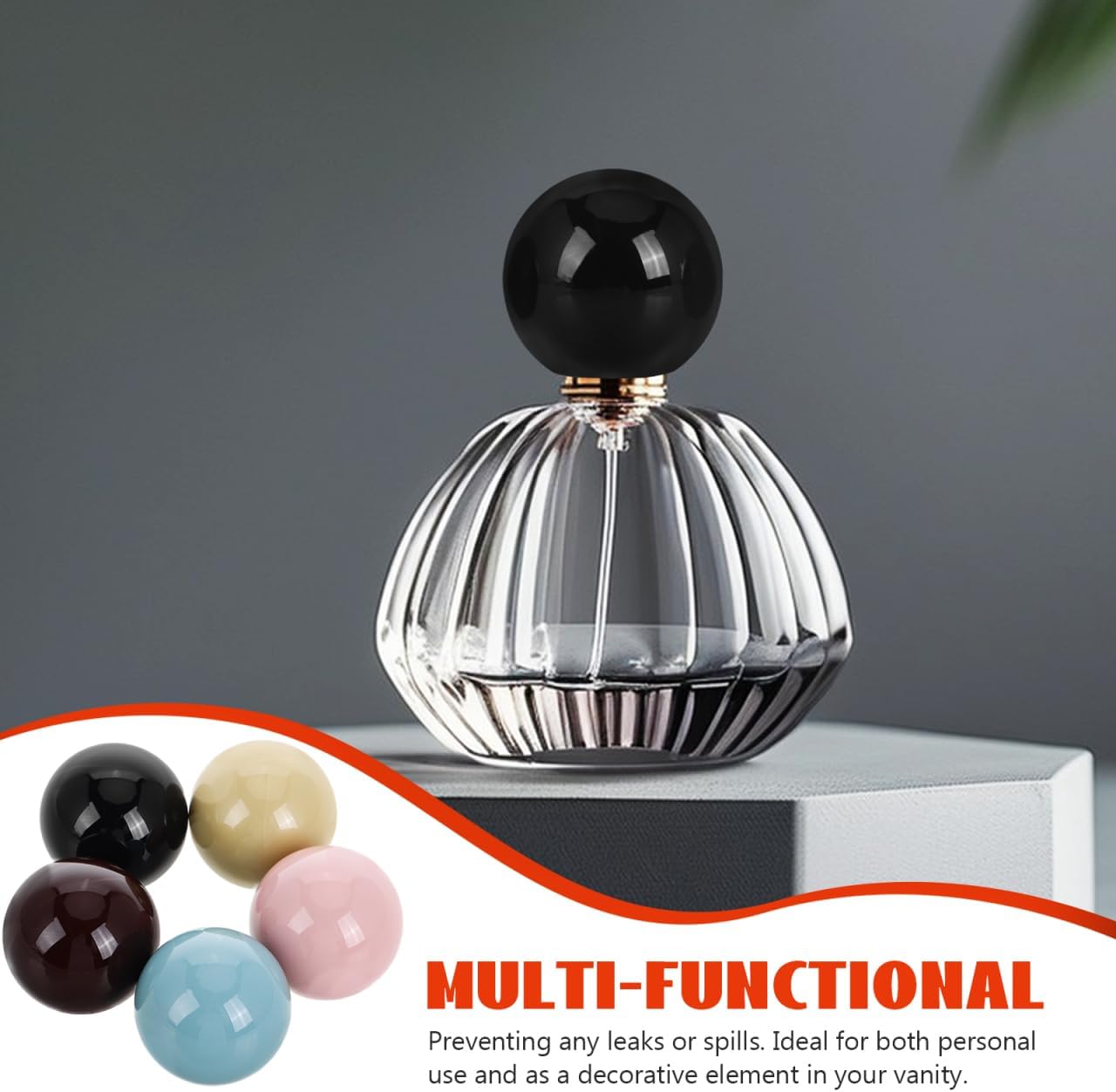 5pcs Perfume Ball Cap Unique Electroplated Design Spray Bottle Topper Lid for Cologne Bottles Elegant High Gloss Finish Versatile for Dates and Parties Reliable Craftsmanship - Image 7