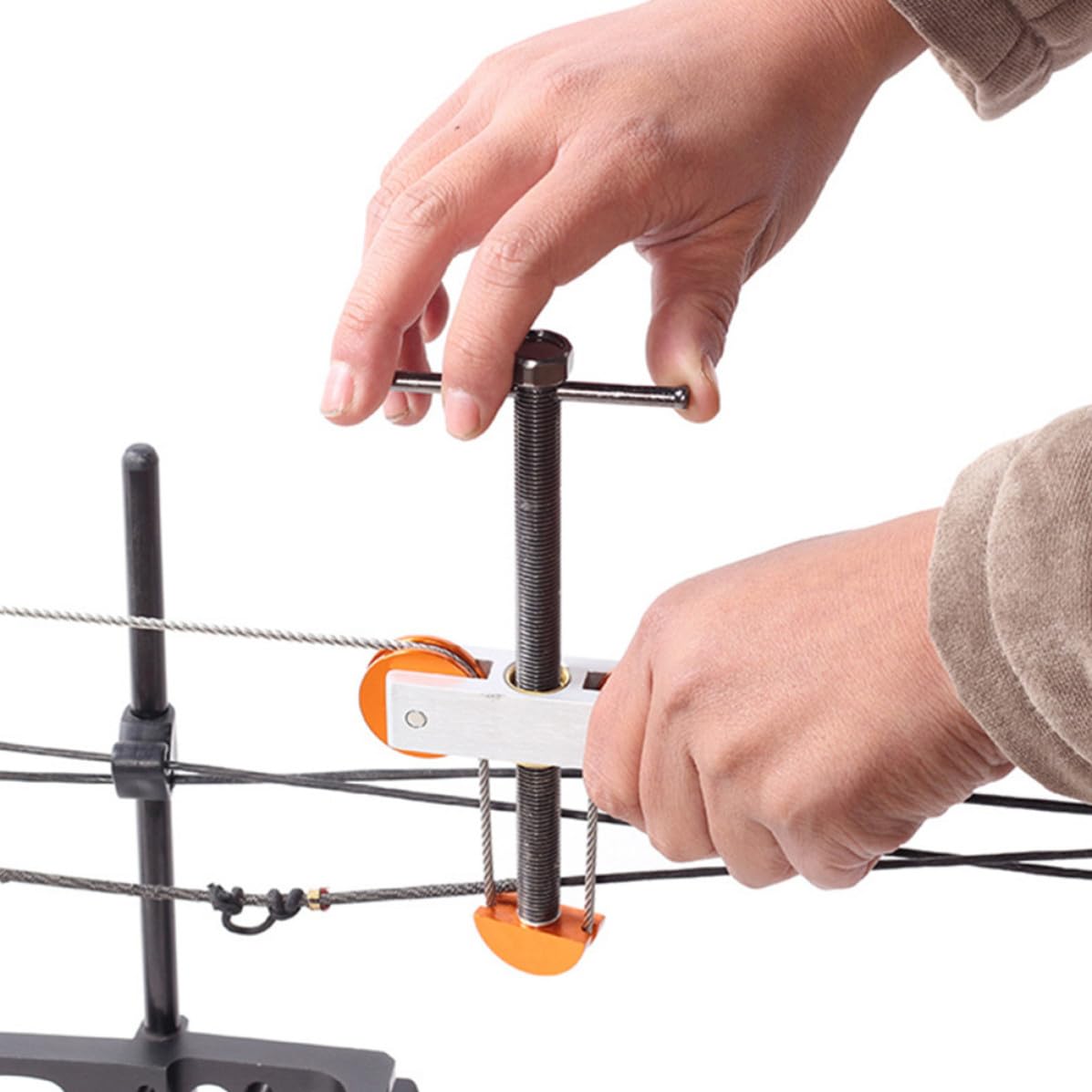 BESTonZON Apri Arco a Carrucola per Arco Dritto, Acciaio Inox Alluminio