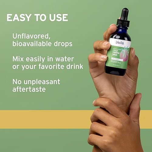 Miniatura 6 de Life-flo Gotas de yodo Plus  150 mcg de yodo por porción  Apoyo saludable para la tiroides la energía y el metabolismo  Formulado para una alta
