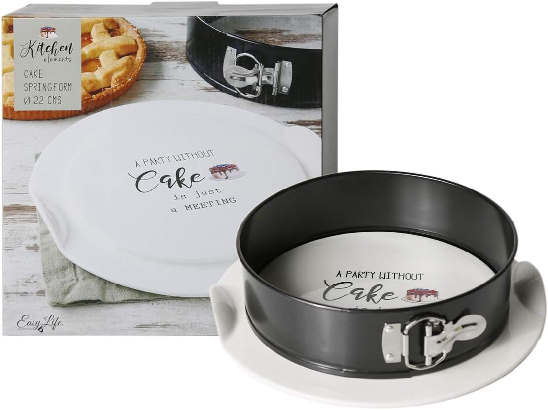 Homes R Us Kitchen Element Cake Pan Length: 28Cm White