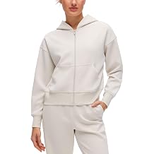 CRZ YOGA SoftAura Full Zip Hoodies for Women - Workout Casual Zipper Hooded Sweat Shirts with Pockets