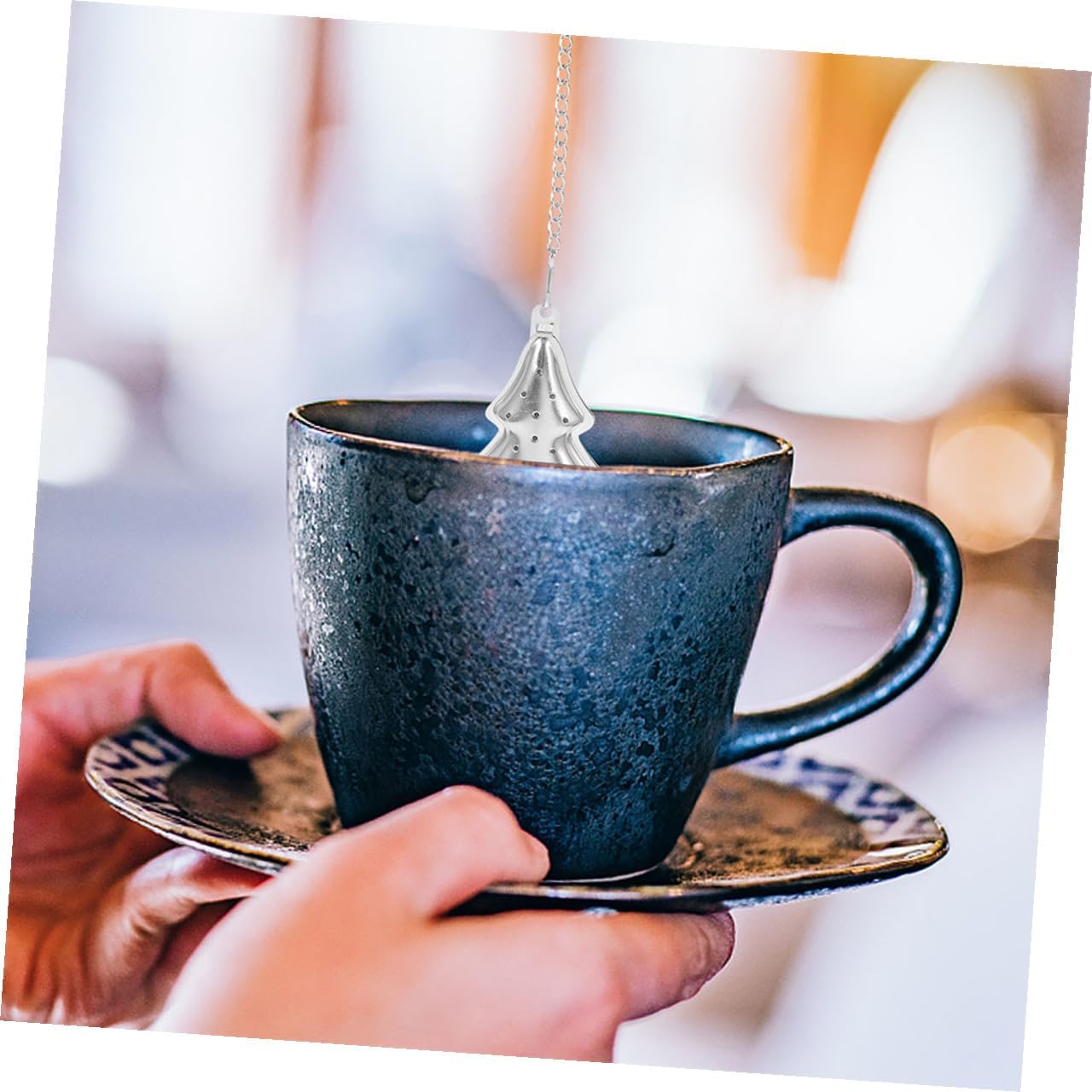 Christmas Xmas Tree Tea Infusers 4pcs Stainless Steel Loose Leaf image 4