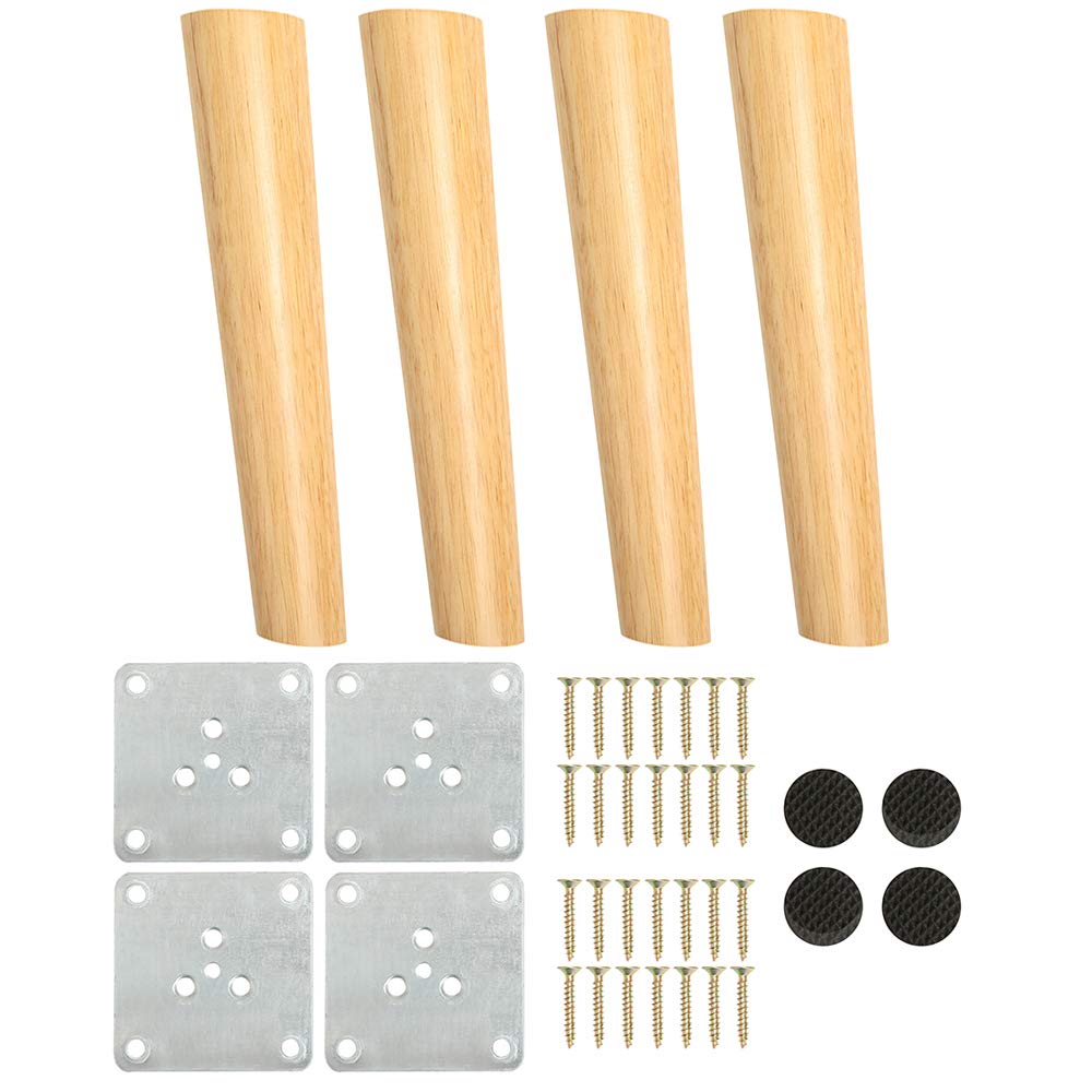 Buy 10'' Solid Wood Furniture Legs,Mid Century Modern Replacement Legs
