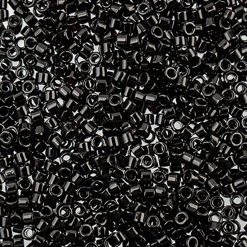 Miyuki Delica 11/0 Black Opaque DB0010-50gms Bag of Japanese Glass Beads