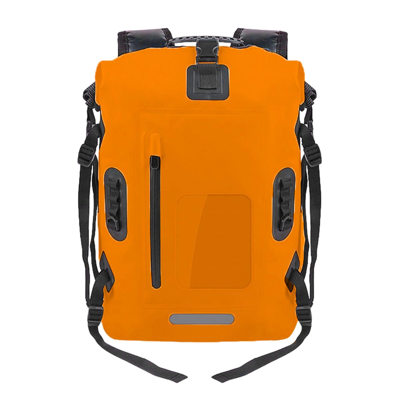 Mochila impermeable para rafting, bolsa seca impermeable, bolsa seca ligera de 30 l, mochila de PVC para separación en seco y húmedo para el entrenamiento. Mochila seca ligera, naranja1, ver