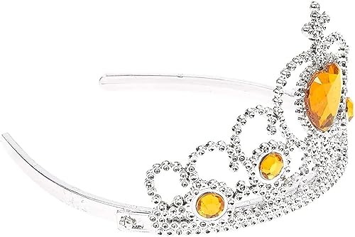 Miniatura 5 de Juego de 12 coronas de princesa para niñas pequeñas, tiaras de vestir para fiesta de cumpleaños