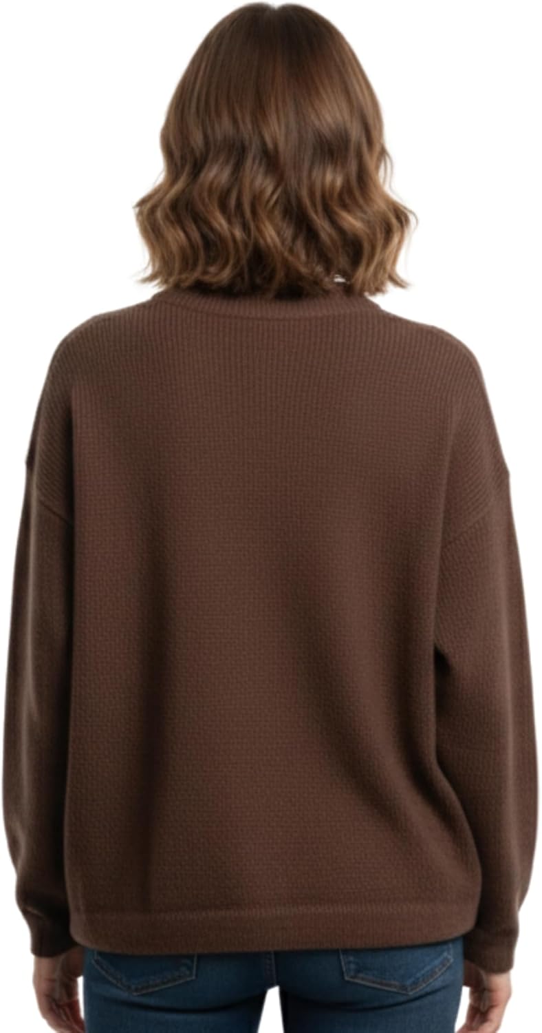 Gamboa Alpaca Sweater for Men and Women Light and Softness Crewneck Wool Knitted Fall Winter Sweaters - Image 2