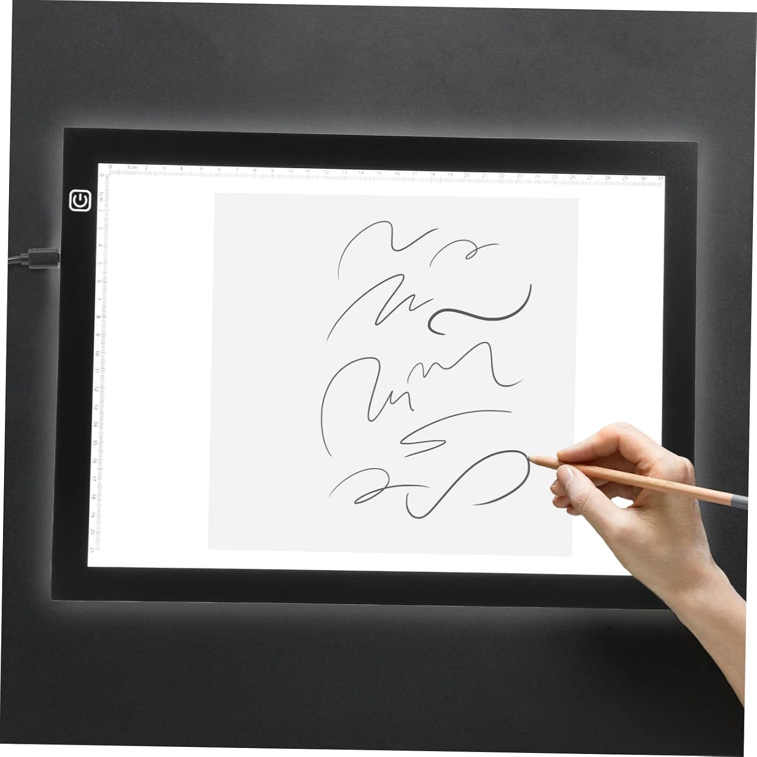 DOITOOL A4 LED Tracing Board Light Pad for Drawing and Calligraphy Portable Light Table for Artists and Students Surface