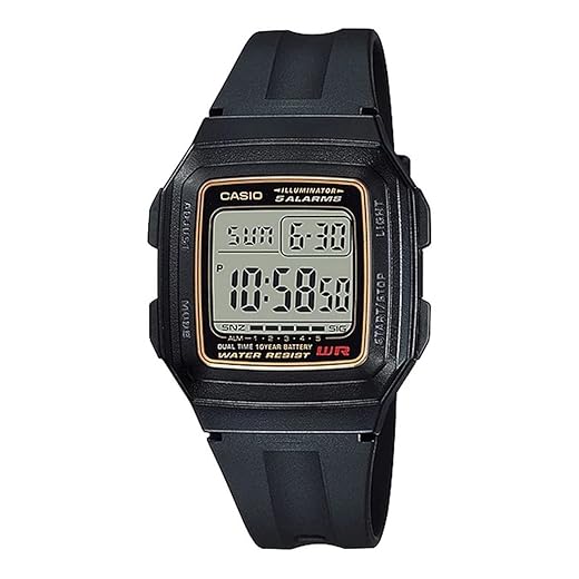 Relógio Masculino Digital Casio F201WA9ADF - Preto