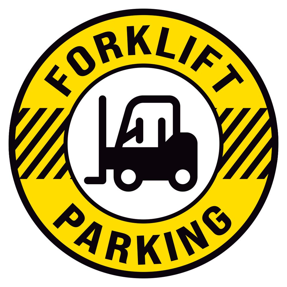 ExcelMark Forklift Floor Decal (FORKLIFT PARKING 1, 15")