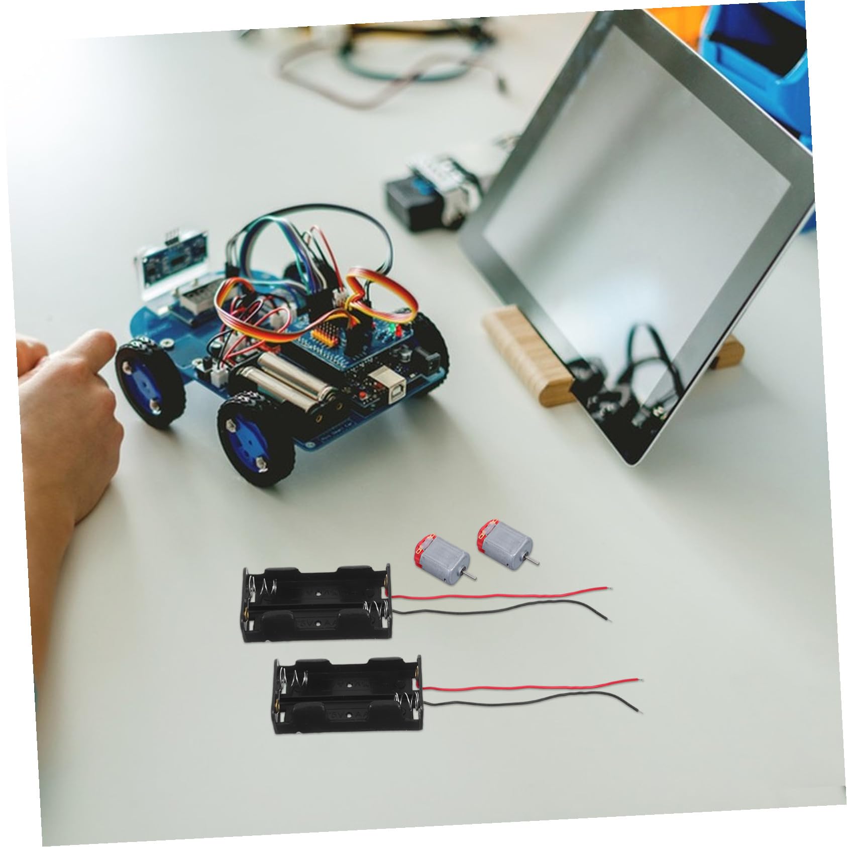 Kisangel Kit per Esperimenti di Circuiti Elettrici con Ingranaggi Meccanici e Motori Continua per Ragazzo Ragazza e Adolescenti per Progetti Scientifici Fai da Te e Apprendimento di Fisica