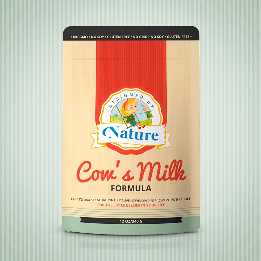 Designed by Nature- Cow's Milk Formula- MADE IN THE USA - Easy to Digest All Life Stages Formula - Non-GMO, Gluten FREE, Soy FREE, Heavy Metal FREE, Pesticides and Chemical FREE - Gentle on Sensitive Tummies - Natural Whole Ingredients - Image 1 of 4